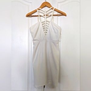 Missguided white bodycon dress